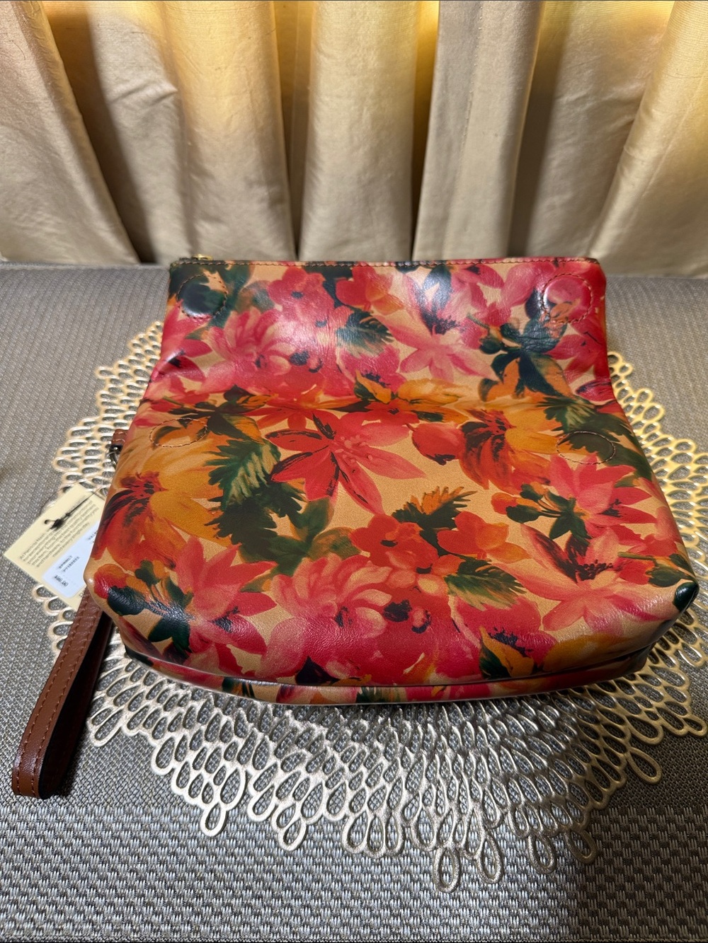 Patricia Nash Valerie Floral Fold-Over Wristlet Clutch NWT Spring Multi - Picture 13 of 17